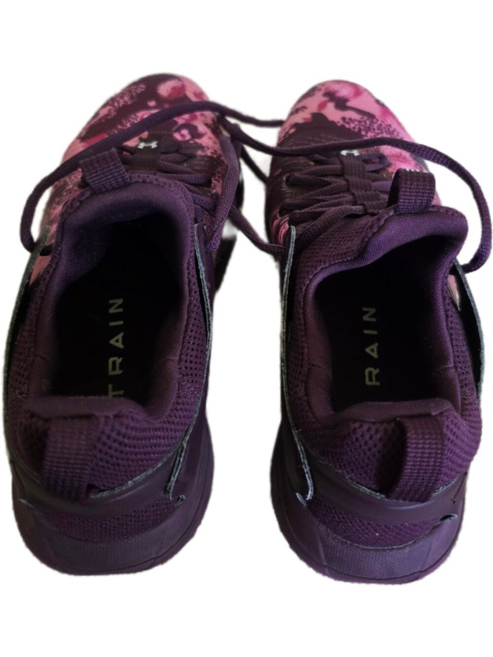 Under Armour HOVR Rise 2 Print Purple Pink Cross Trainer Gym Shoes Women 7.5 - Picture 8 of 8